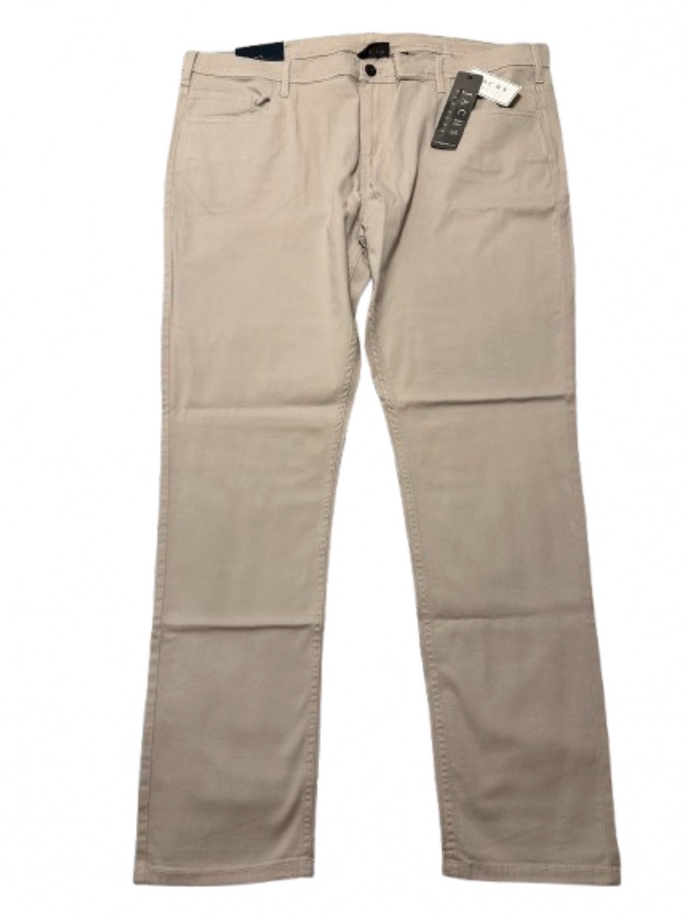 Jachs New York Slim Fit 5-Pocket Pants 42" x 32" Mens Khaki